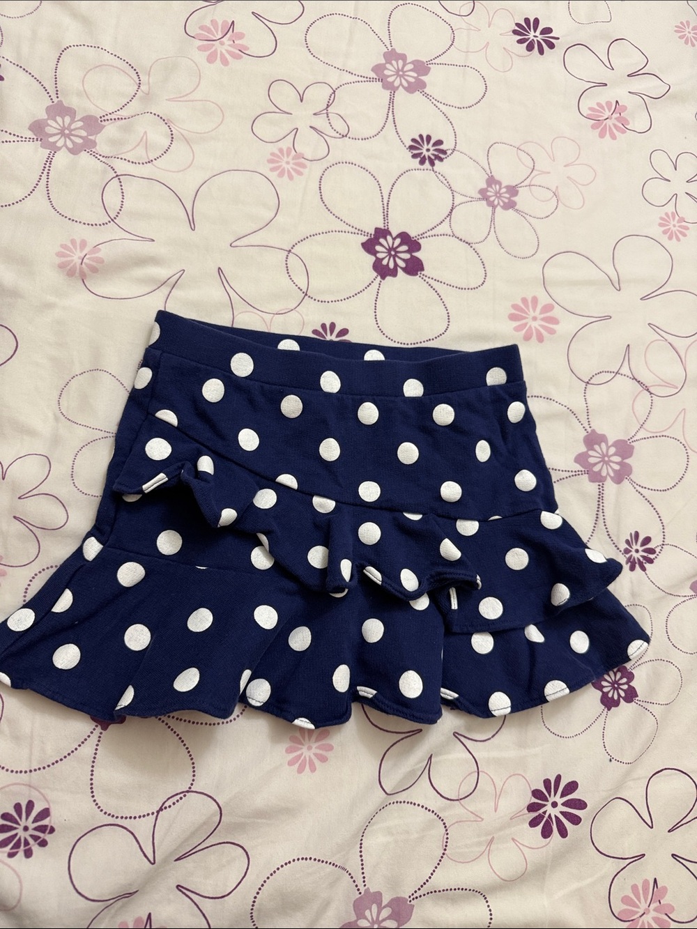 Carter's Navy Blue Polka Dot Ruffle Skirt